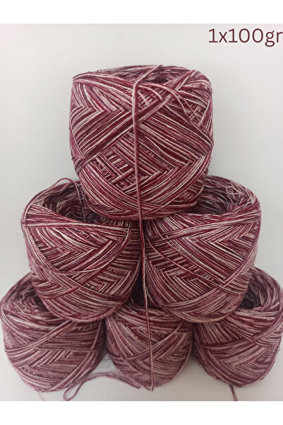 İPEK YÜN İPLİK DÜNYASI Viskon Merserize Koton Örgü İpi (Bordo,Pudra,Mor,Pembe...
