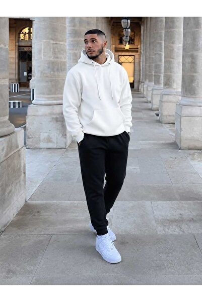 EFFRENATU Oversized Hooded Sweatshirt Set - Face and All-Over Surface Print, ...