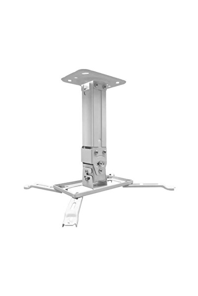 Dualtech Teleskopik Tavan Projeksiyon Cihazı Askı Aparatı 26-37 cm Arası Ayarlanabilir Askı Aparatı