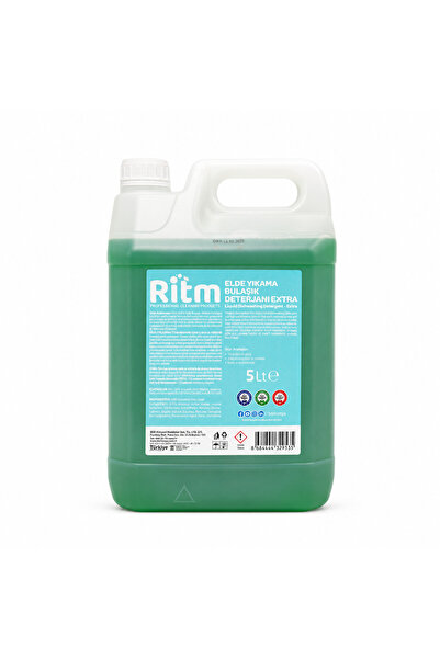 Ritm Elde Yıkama Bulaşık Deterjanı Extra 5 Litre Profesyonel Ekonomik Bidon