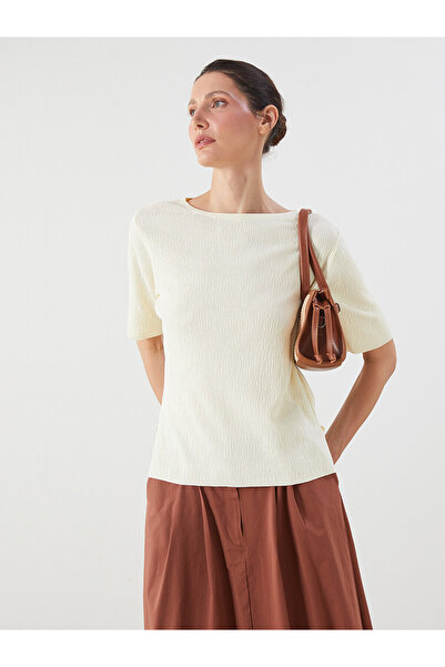 LC Waikiki Lcwaikiki Classic Yellow Crew Neck Women's Knitwear Sweater