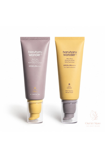 HaruHaru هارو هارو وندر واقي الشمس بالأرز الأسود بعامل حماية من الشمس SPF50+ ...