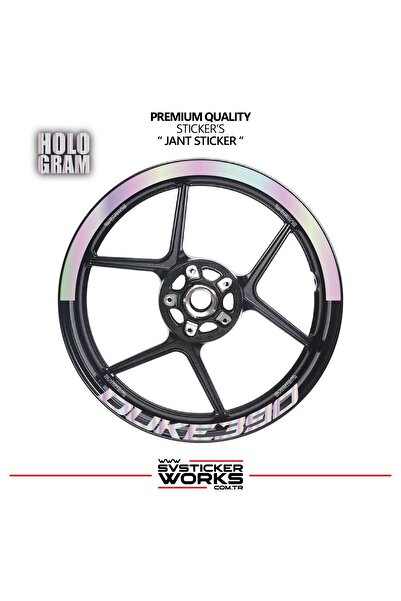 ARONA Ktm Duke 390 Wheel Rim Strip – Half Rim Cover & Duke 390 Lettering Stic...