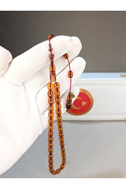 HALİL KOÇAK Fire Amber Prayer Beads Wrist Length