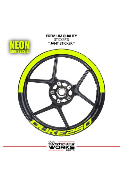 ARONA Ktm Duke 250 Wheel Rim Strip – Half Rim Cover & Duke 250 Lettering Stic...