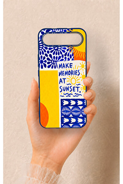 Vip Case Tecno Spark Slim Uyumlu Sunset Desenli Silikon Kılıf