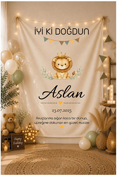 Jozia Kişiye Özel Doğum Günü Duvar Flaması / Duvar Süsü / Parti Flaması / Par...