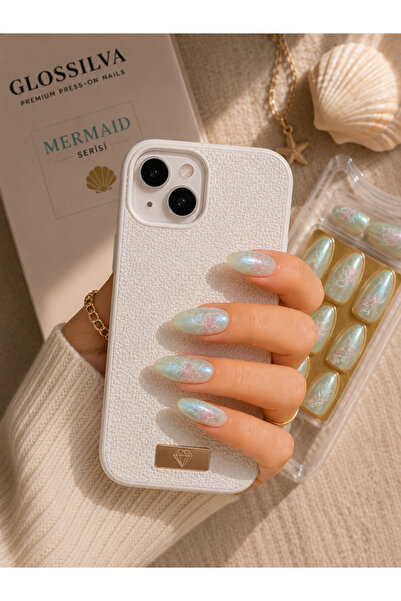 Glossilva Mermaid Serisi Premium Takma Tırnak & Iphone 16 Uyumlu Premium Siml...