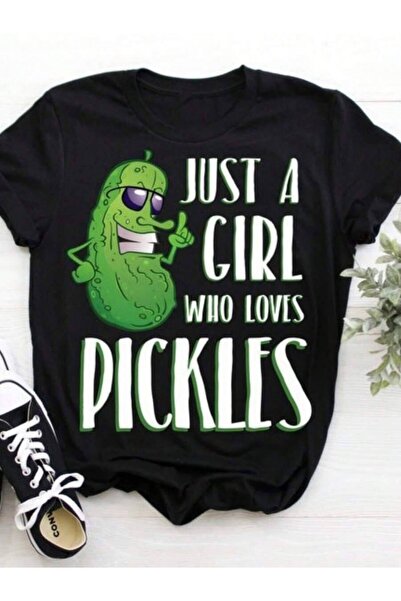 4Car Just A Who Loves Pickles T-Shirt, Funny Shirts, Cute Pickle Tee, ...