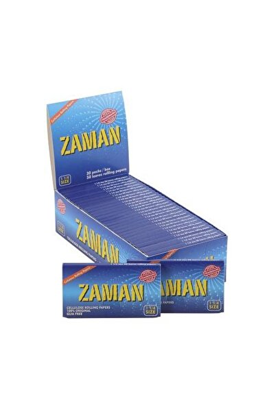 ZAMAN ورق لف زمان متوسط الحجم من نوع كريستال مقاس 1¼ | صندوق (30 كتيبًا) | مر...