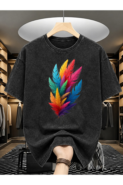 Prekarya design Unisex Oversize Vintage Washed Street Style Street Fashion Co...
