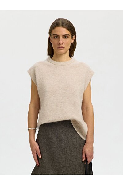 SELECTED Strickweste Wollmix