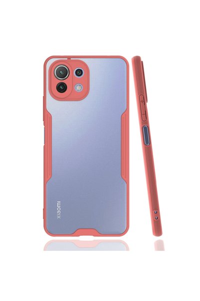 Generic Brand حافظة هاتف Xiaomi Mi 11 Lite من السيليكون البلاتيني - وردي
