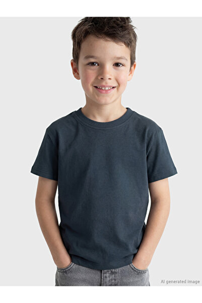 LC Waikiki Original Oval Collar Boys' T-Shirt