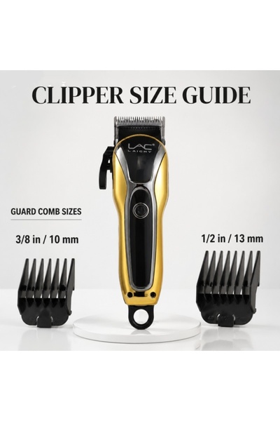 Generic Brand Gold Chrome Professional Hair Clipper, Adjustable Taper Blade C...