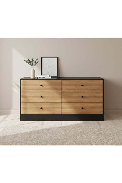 N.zone Modern Design Wooden Drawer Cabinet with Six Drawers for Organized Sto...