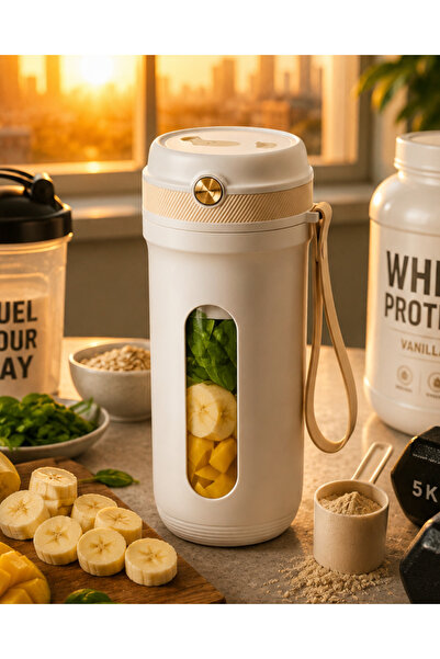 KÜÇÜK HAZİNE Günlük Kullanıma Uygun Şarjlı Mini Blender Buz Kırabilen Taşınab...