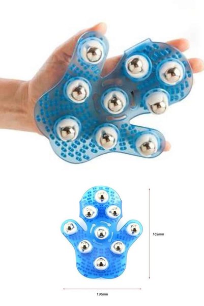 Generic Brand 9 Ball Massage Glove Wearable Plastic Body Firming