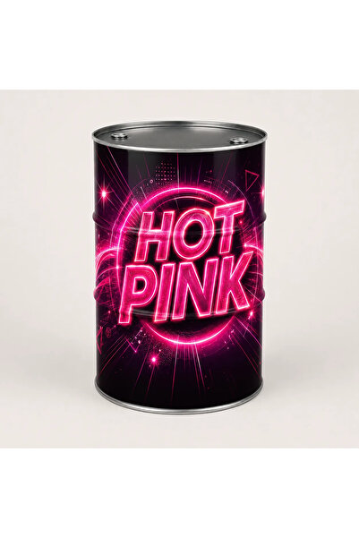 Generic Brand Masă tip butoi personalizată CISKO Hot Pink – Neon Festival