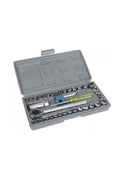 Aiwa Combination Socket Wrench Set with Box, 40 Pieces