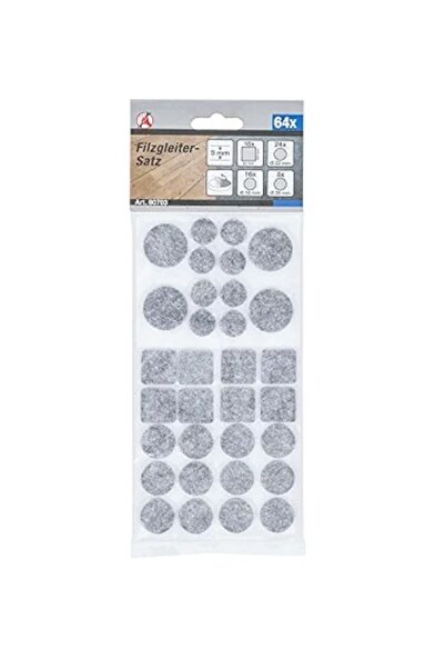 OEM Felt pad set, furniture, gray, 320 piece