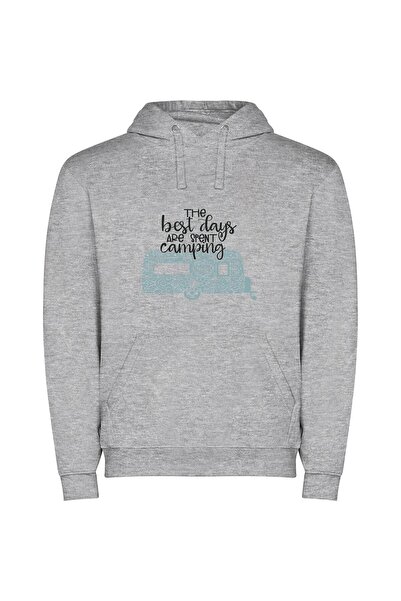 iLovePrints Ultimate Outdoor Retreat Φούτερ με κουκούλα σε χρώμα Γκρι