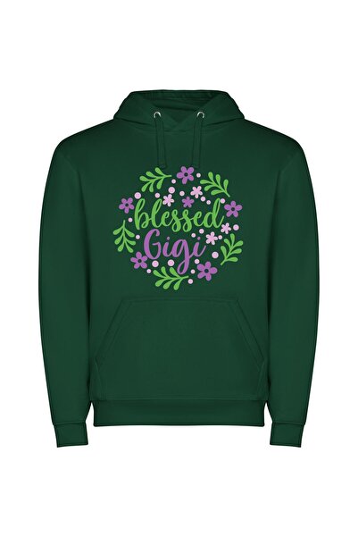 iLovePrints Glorious Gigachad's Floral Blessing Φούτερ με κουκούλα σε χρώμα Π...