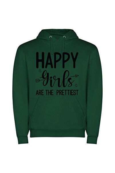 iLovePrints Radiant Girl Vibes Φούτερ με κουκούλα σε χρώμα Πράσινο
