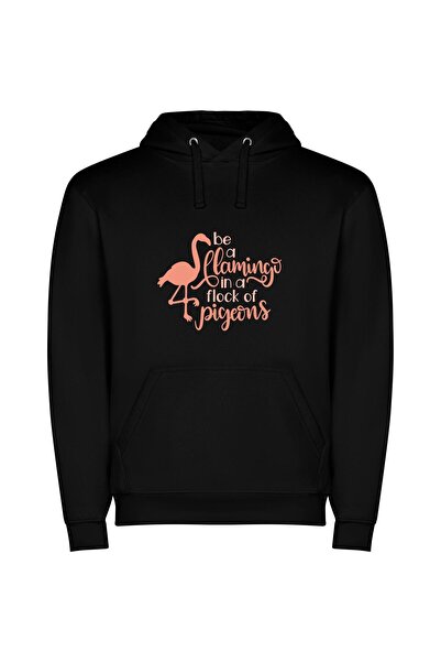iLovePrints Flock's Fabulous Flamingo Phenomenon Φούτερ με κουκούλα σε χρώμα ...