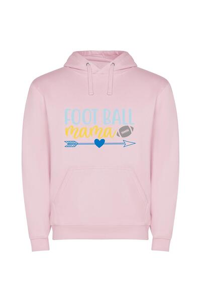 iLovePrints Mama's Superbowl Winning Shot Φούτερ με κουκούλα σε χρώμα Ροζ