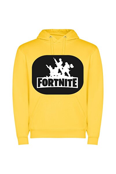 iLovePrints Fancy Fortnite Monochrome Snapshot Φούτερ με κουκούλα σε χρώμα Κί...