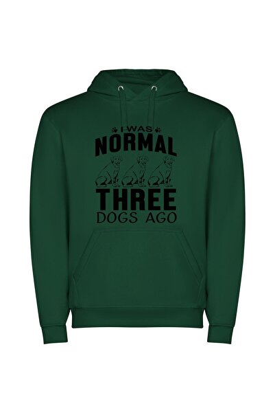 iLovePrints Norma's Fashionable Canine Trio Φούτερ με κουκούλα σε χρώμα Πράσινο