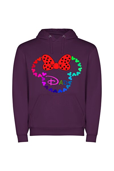 iLovePrints Daddy's Magical Minnie Mouse Φούτερ με κουκούλα σε χρώμα Μωβ