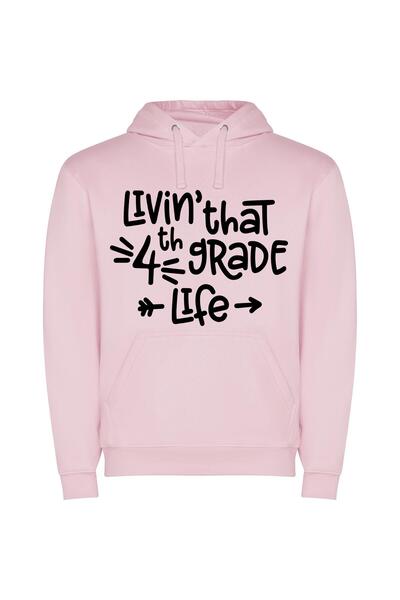 iLovePrints True 4DG Life Grind Φούτερ με κουκούλα σε χρώμα Ροζ