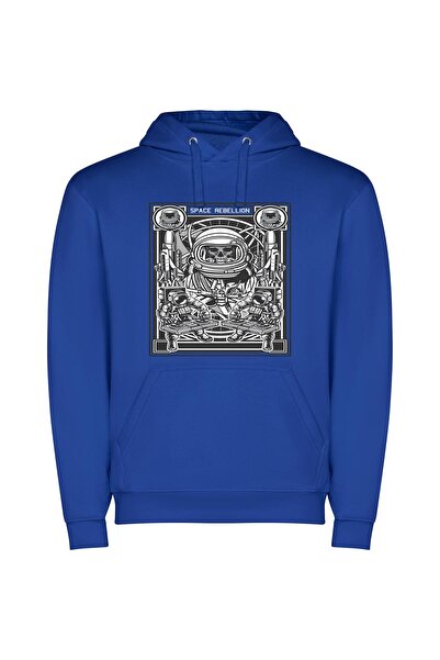 iLovePrints Space Suit Skeletor: Cosmic Portrait Φούτερ με κουκούλα σε χρώμα ...
