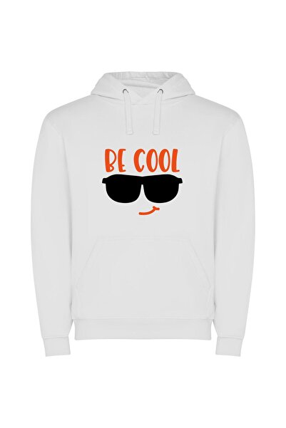 iLovePrints Cool Shades Φούτερ με κουκούλα σε χρώμα Λευκό