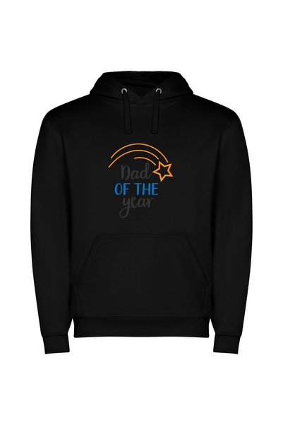 iLovePrints Dad of the Decade Φούτερ με κουκούλα σε χρώμα Μαύρο