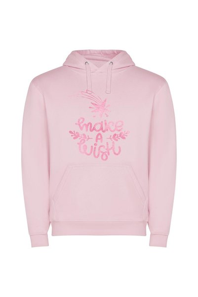 iLovePrints Ink Dreams: Pink Wishes Φούτερ με κουκούλα σε χρώμα Ροζ