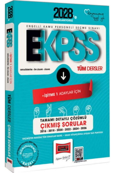 Yargı Yayınları 2028 EKPSS Ortaöğretim Ön Lisans Lisans Tüm Dersler İşitme 1 ...