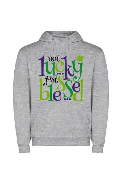 iLovePrints Purrple Green Fantasia Φούτερ με κουκούλα σε χρώμα Γκρι