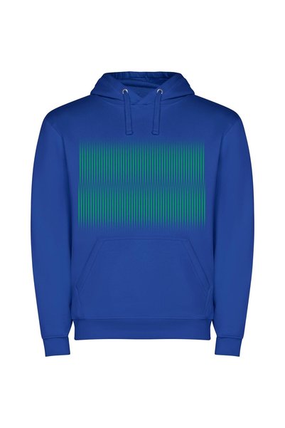 iLovePrints Bio-Tech Weed Emblem Φούτερ με κουκούλα σε χρώμα Μπλε
