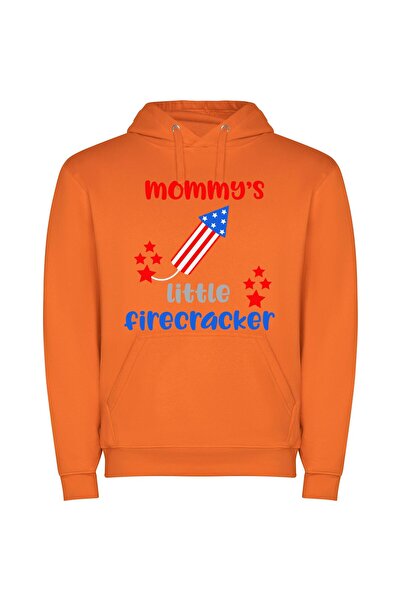 iLovePrints Patriotic Yummy Firecracker Kid Φούτερ με κουκούλα σε χρώμα Πορτο...