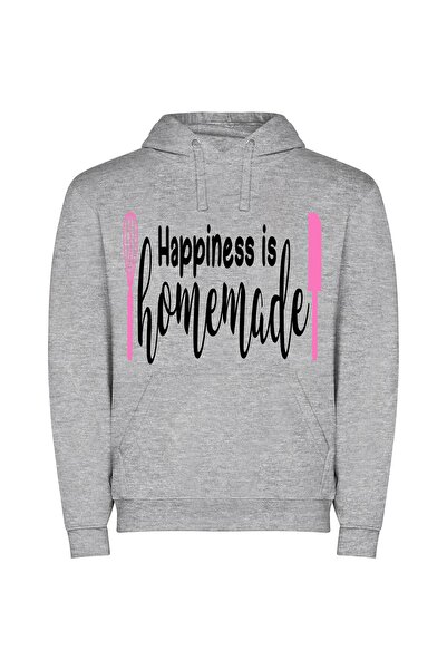 iLovePrints Happiness Handcrafted: Inspiring Memes Φούτερ με κουκούλα σε χρώμ...