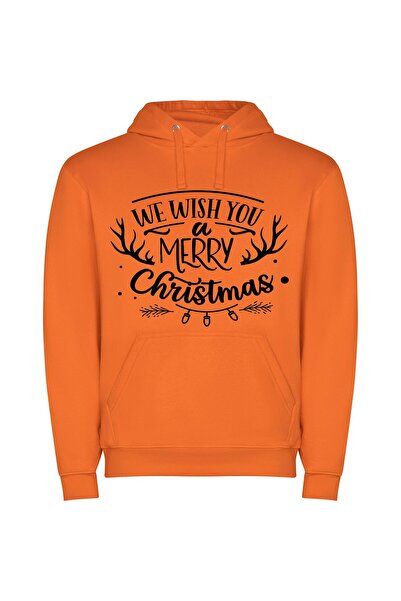 iLovePrints Christmas Greetings in High Resolution Φούτερ με κουκούλα σε χρώμ...