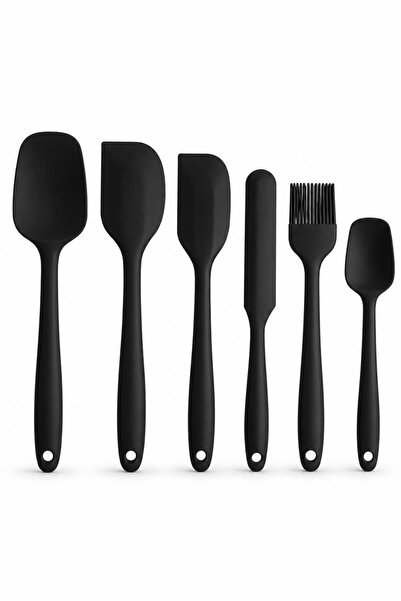 Umiya 6 Parça Silikon Mutfak Gereçleri Seti Yapışmaz Spatula Kaşık Fırça ve S...