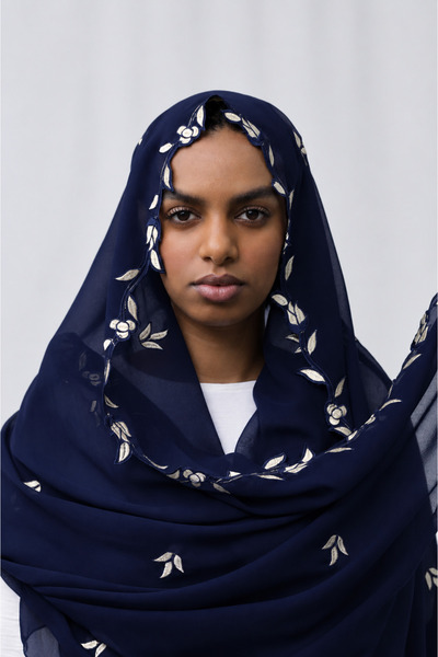 Ophelia Embroidery Hijab – Elegant Embroidered Modest Hijab for Women