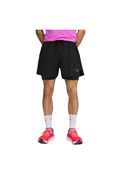 Puma x Hyrox Dryelite 2in1 Erkek Siyah Antrenman Şort 52856601