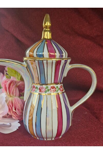 BY.RAYKA PORSELEN El Dekor Porcelain Hand-Painted Zemzem Ibrik&Delle