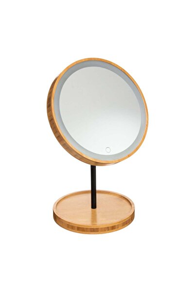 FİVE Oglindă cu suport și LED 18 cm - Bambu