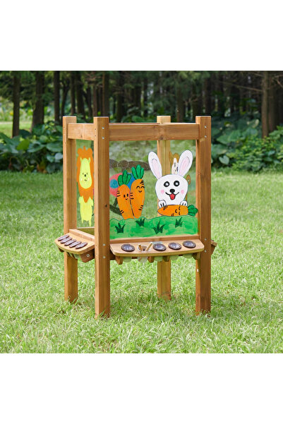 Masterkidz Placă de pictură acrilică transparentă cu 4 laturi + Cupe